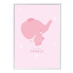 Grande Affiche "Elephant Rose" (50 * 70 cm) – Image 2