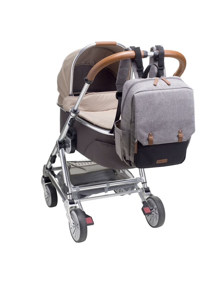 bm1989_sac_a_dos_a_langer_george_grey_black_poussette_babymel_bambinou bm1989_sac_a_dos_a_langer_george_grey_black_poussette_babymel_bambinou