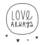 Sticker mural " Love Always"