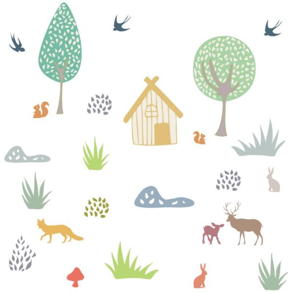 Sticker Animaux de la forêt