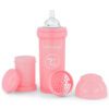 Le biberon anti-colique rose pastel