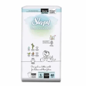 Sleepy BIO Couches natural Double Jumbo junior Taille 5, 11-18KG – 40 Unités