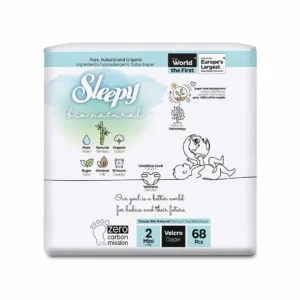 Sleepy Couches BIO natural Jumbo Taille 2 – 3-6KG – 68 Unités