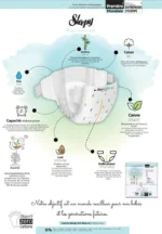 Sleepy Couches BIO natural Jumbo Taille 2 – 3-6KG – 68 Unités