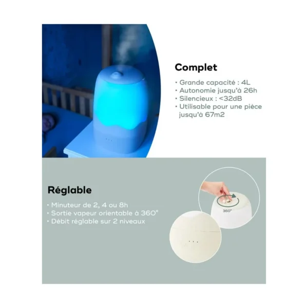 Babymoov Humidificateur d'air Wave