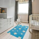 Tapis BULJI turquoise, crème