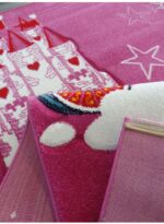 Tapis enfant CHATEAU LICORNE rose – Image 6